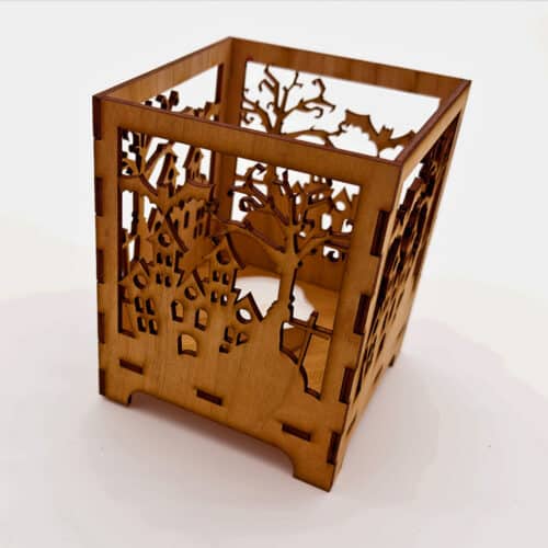 Halloween Kerzenhalter Hounted House – Bild 5